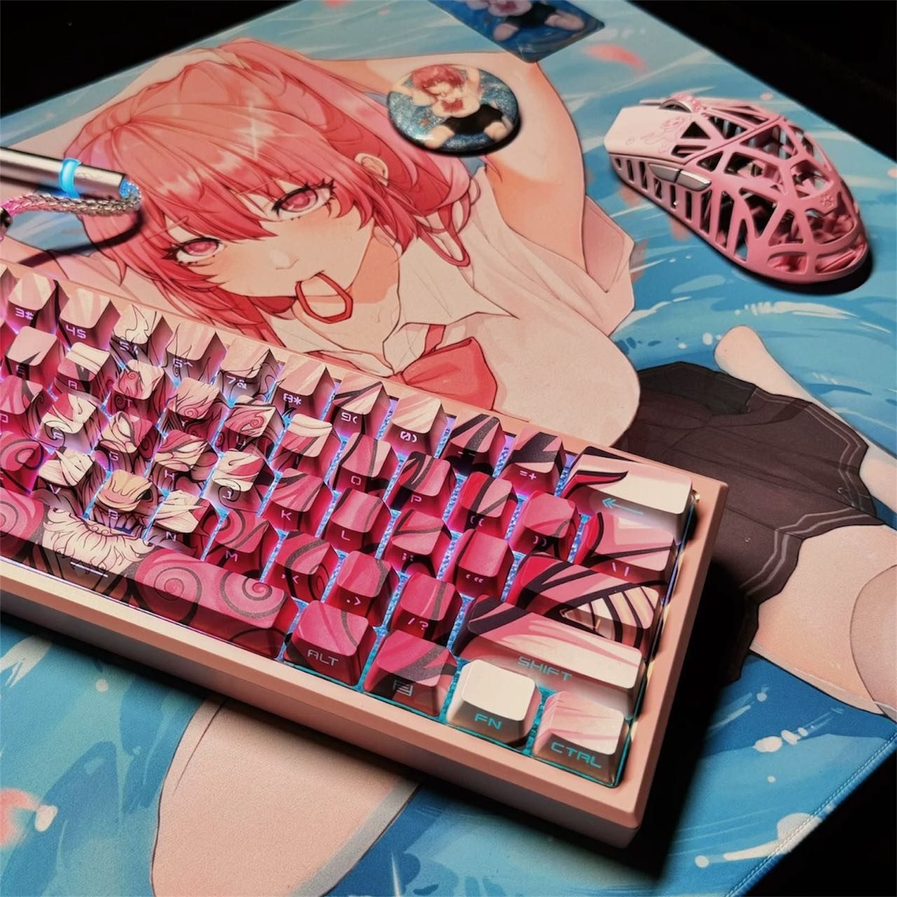 AbyssGaming 布製ゲーミングマウスパッド Aqua